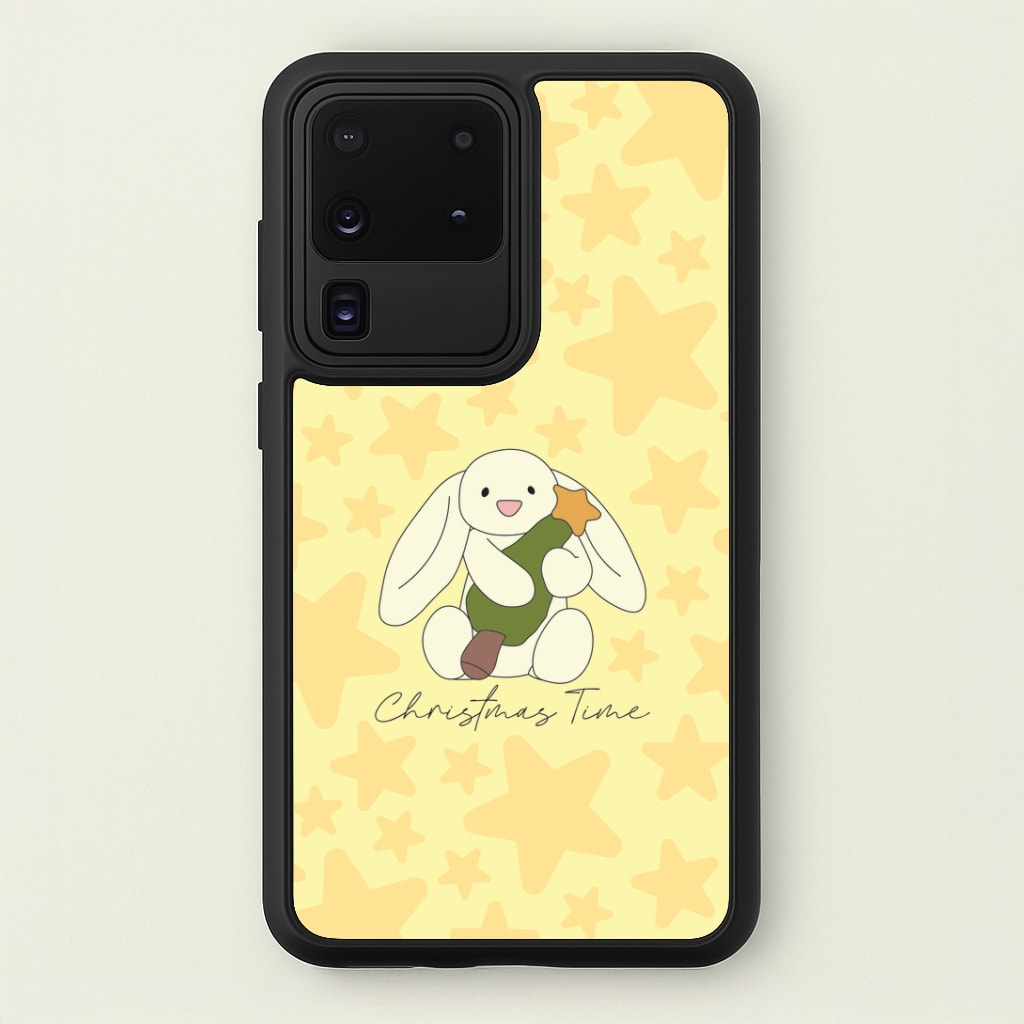 Christmas Bunny Stars Plush Galaxy S20 Ultra Case