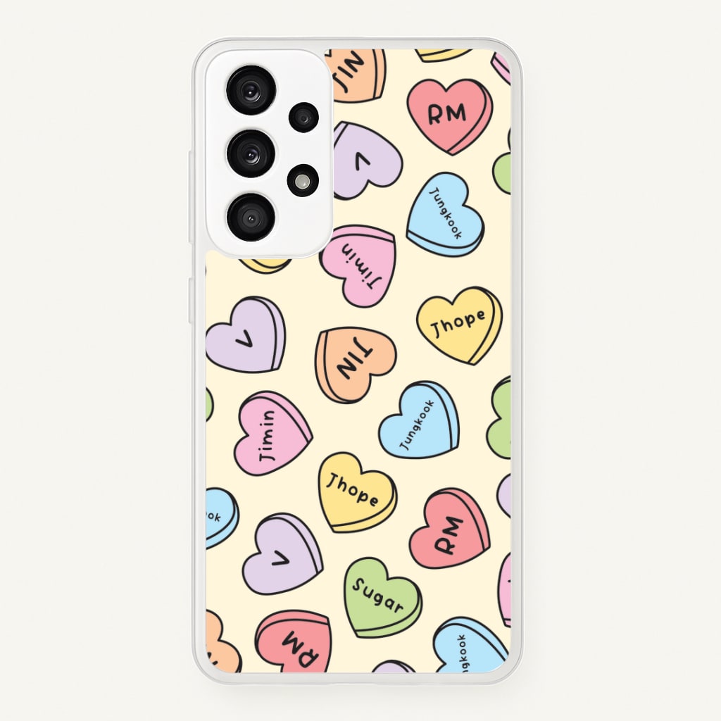 K-Pop Band Members Love Hearts Pattern Galaxy A33 Case
