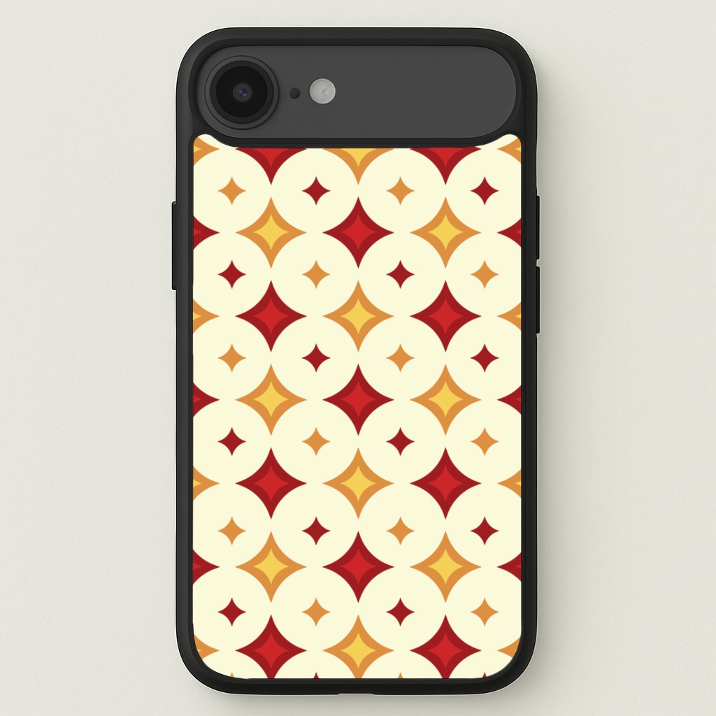 Geometric Christmas Stars Pattern iPhone 17 Air Case
