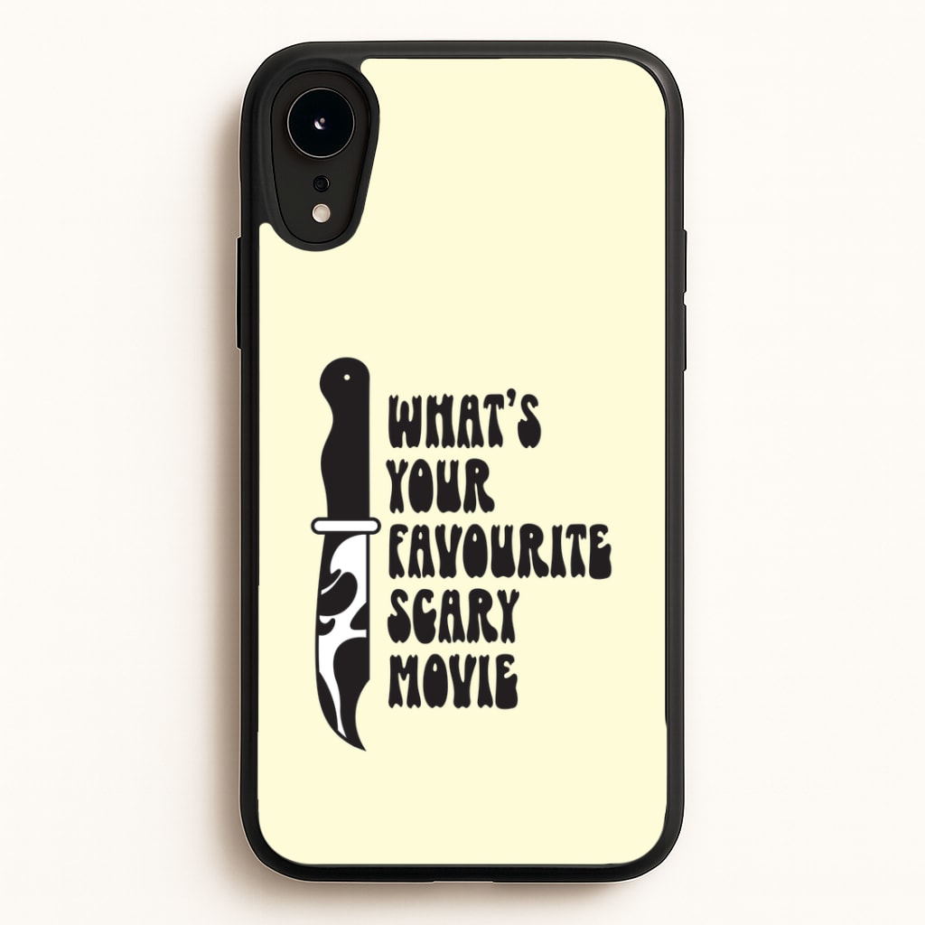 What's Your Favourite Scary Movie Trippy iPhone XR Case