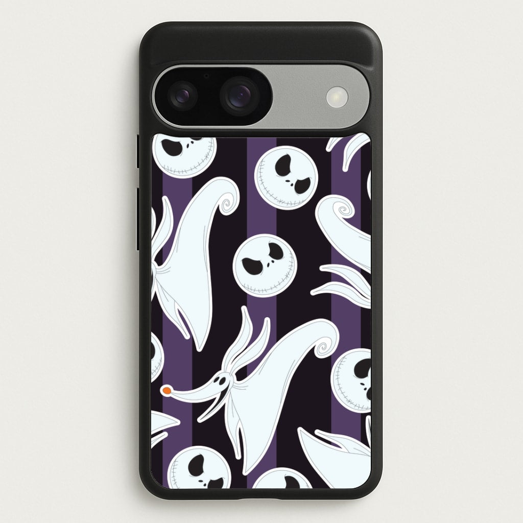 Skeleton Dog And Face Pattern Google Pixel 9 / 9 Pro Case