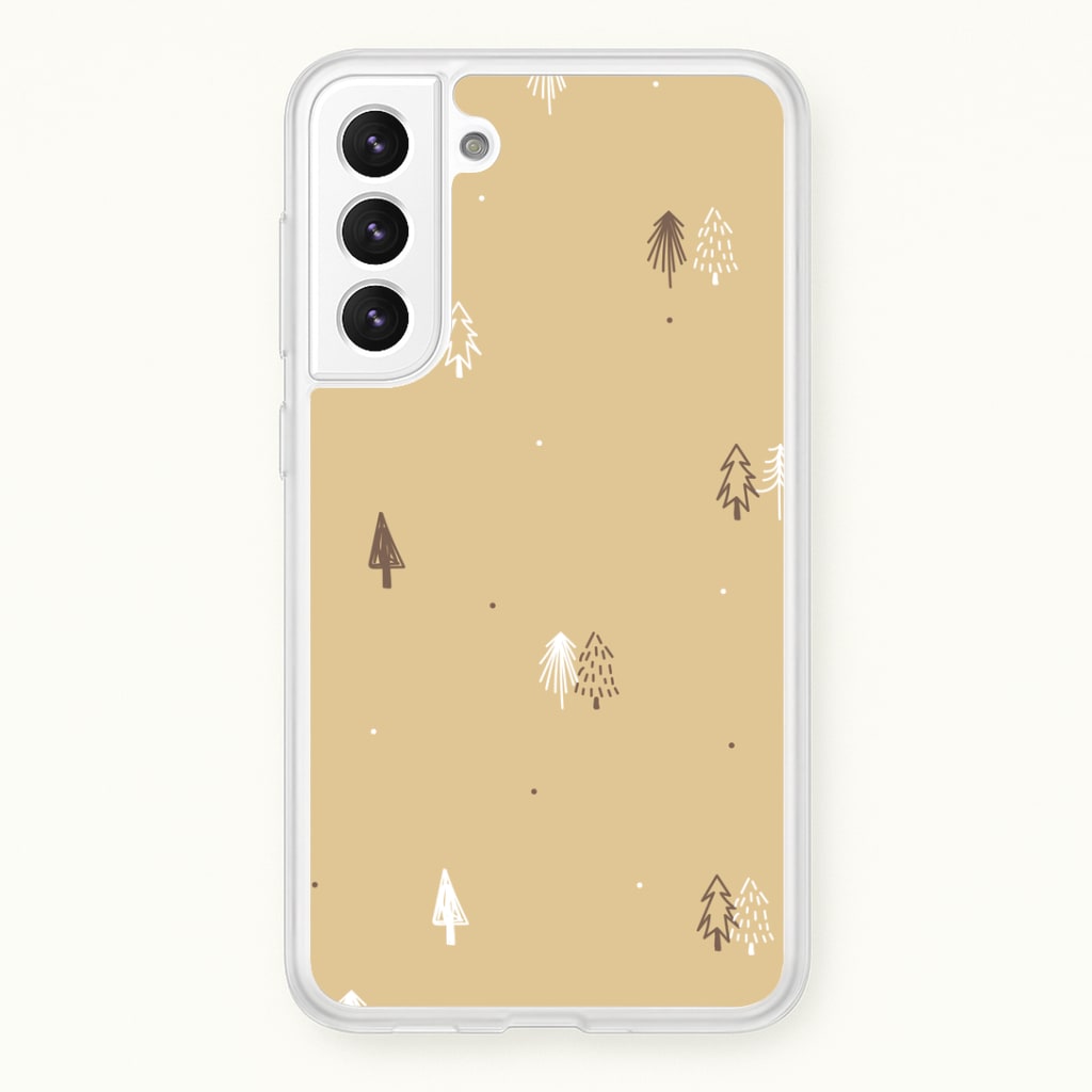 Minimal Christmas Trees Pattern Galaxy S22 Plus Case
