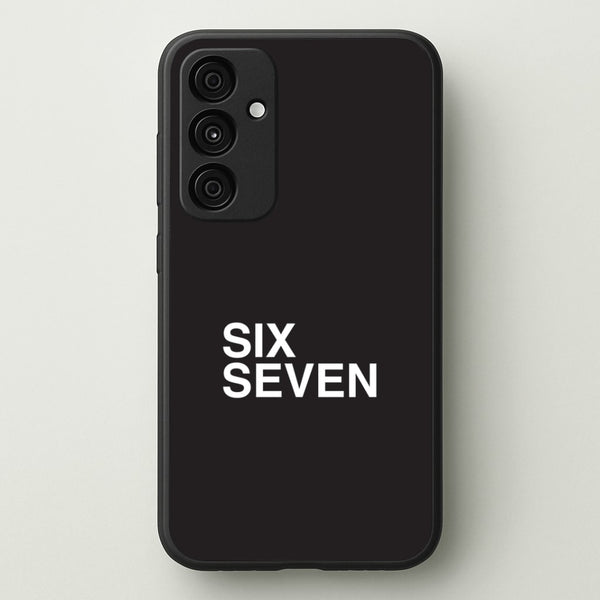 6 7 Black Galaxy A35 Case
