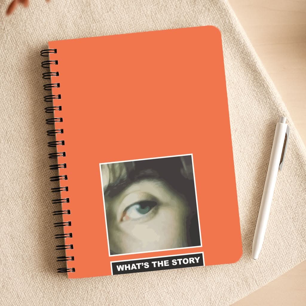 What's The Story Orange Notepad