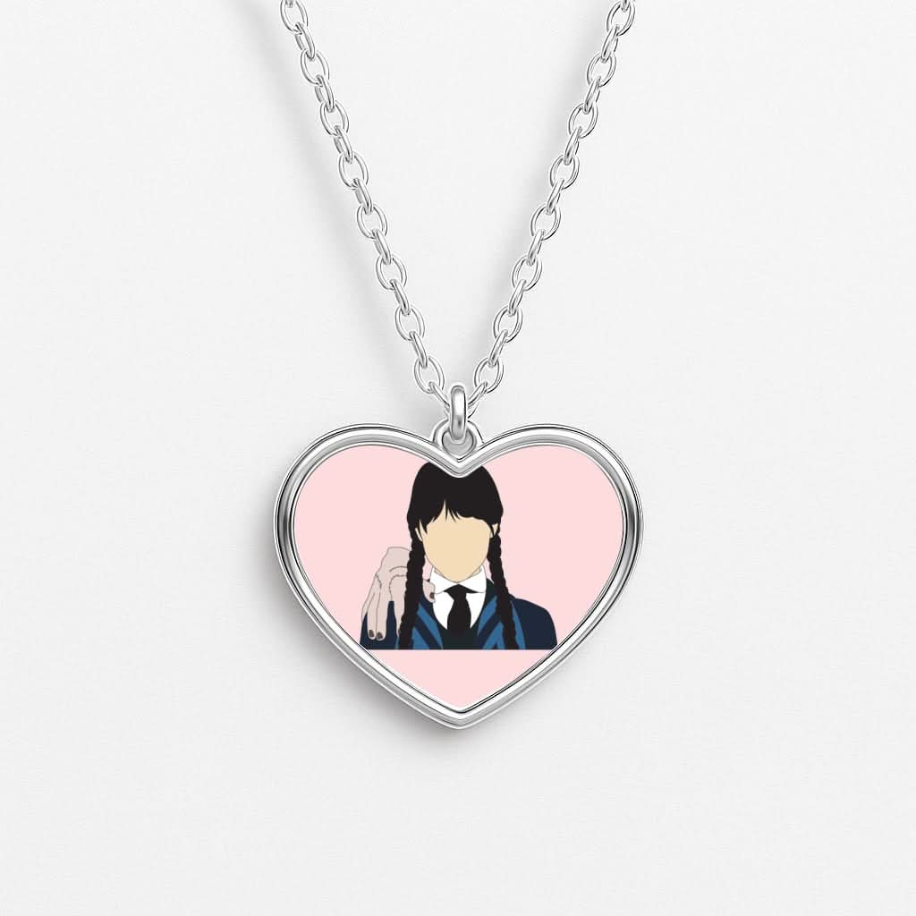 Wednesday And Thing Heart Necklace