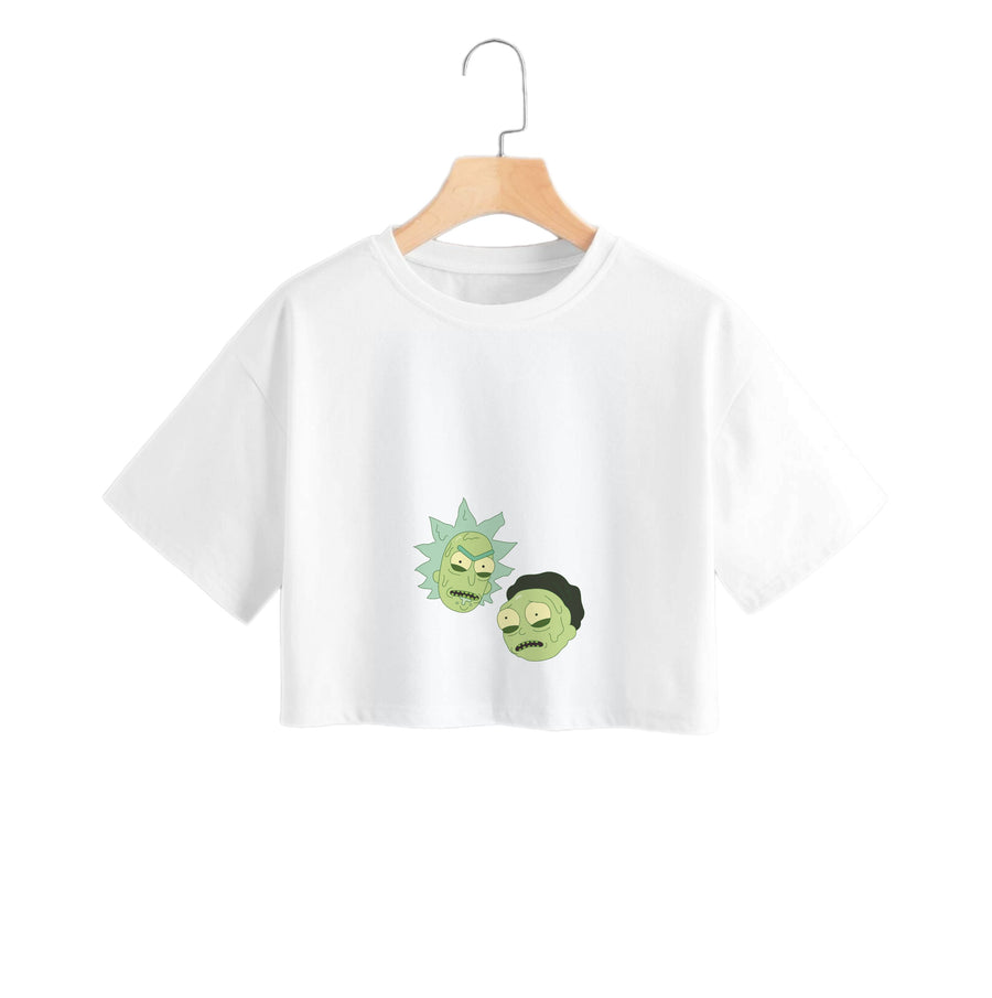 Melting - Rick And Morty Crop Top