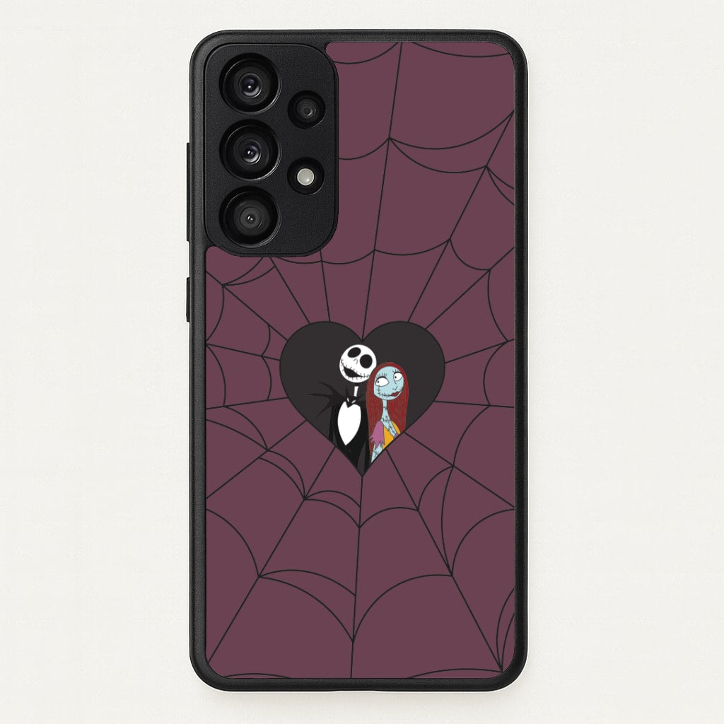 J And S Cobweb Heart Galaxy A33 Case