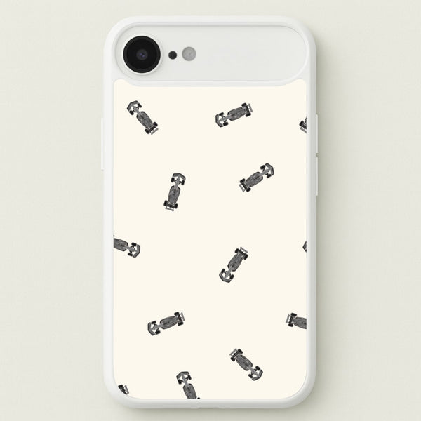 Race Cars Pattern Off White iPhone 17 Air Case