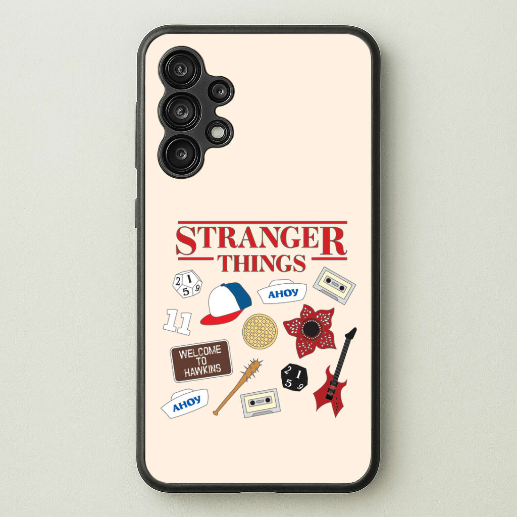 Stranger Things Cartoon Icons Galaxy A13 Case