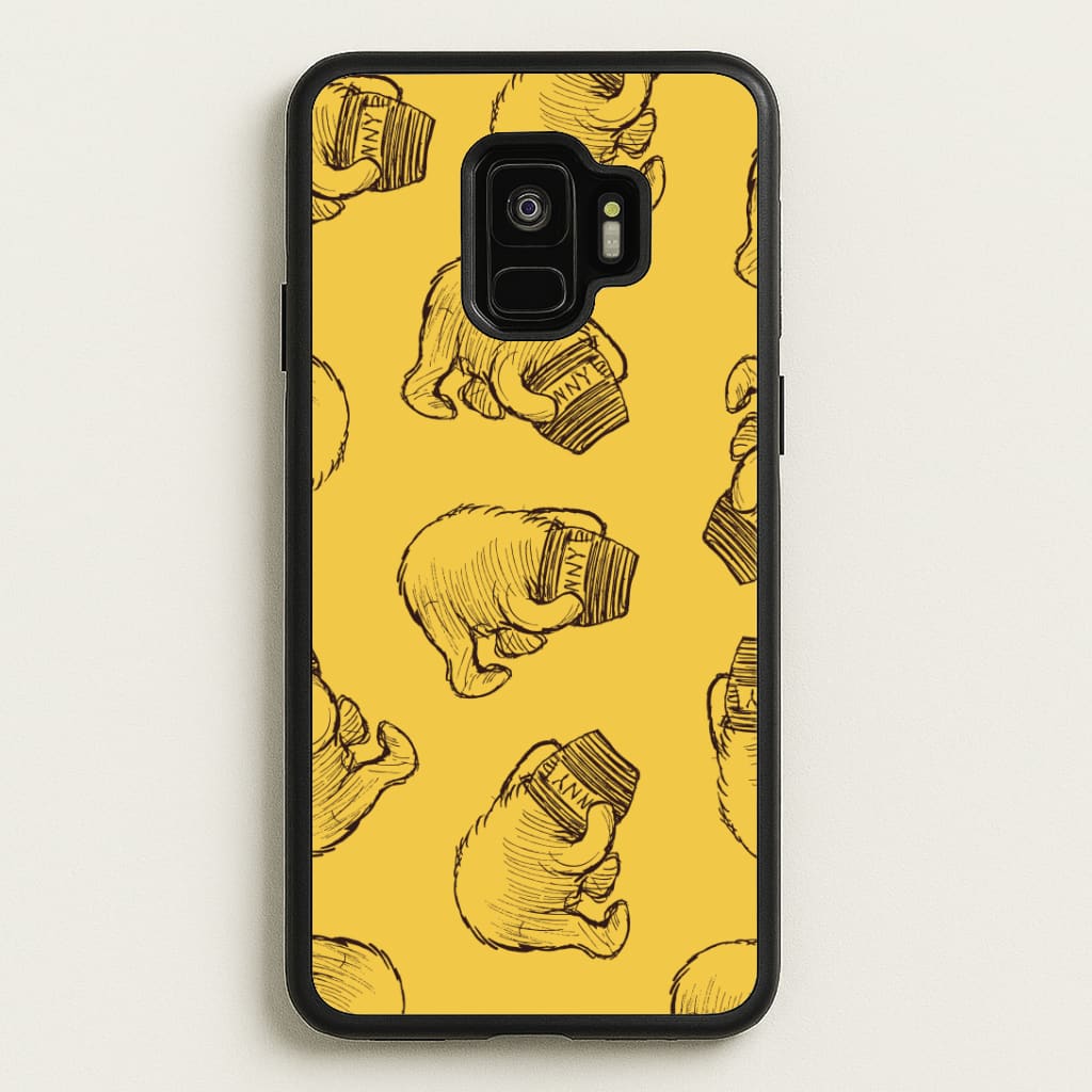 Winnie Honey Pot Pattern Galaxy S9 Case