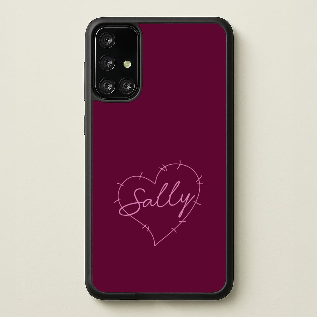 Stitched Heart Sally Galaxy A71 Case