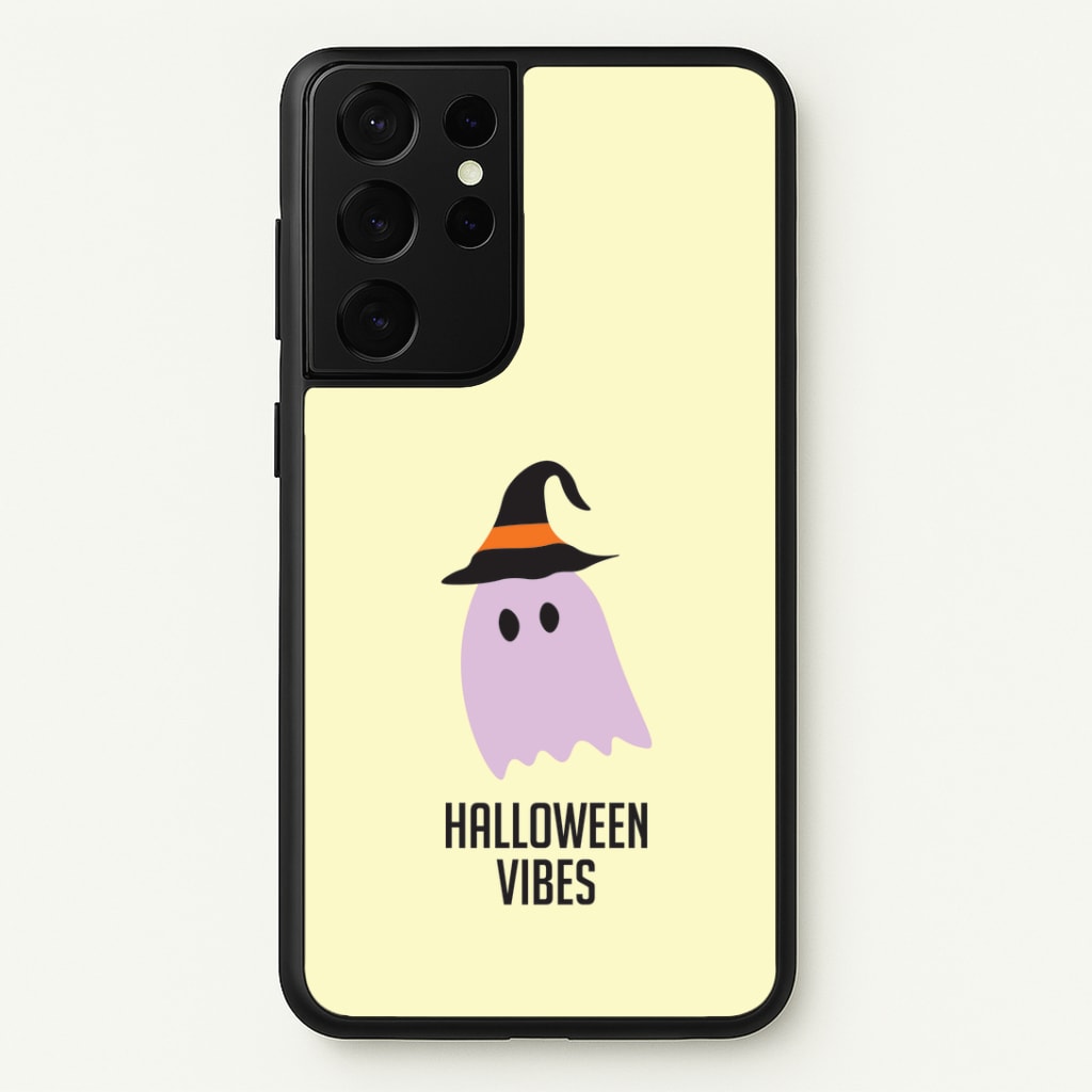 Purple Ghost Halloween Vibes Galaxy S21 Ultra Case