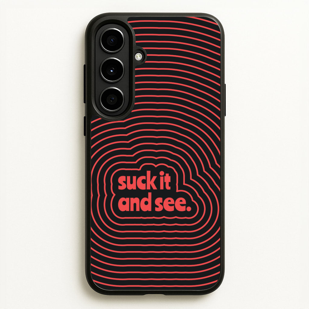 Suck It And See Psychedelic Galaxy A56 Case
