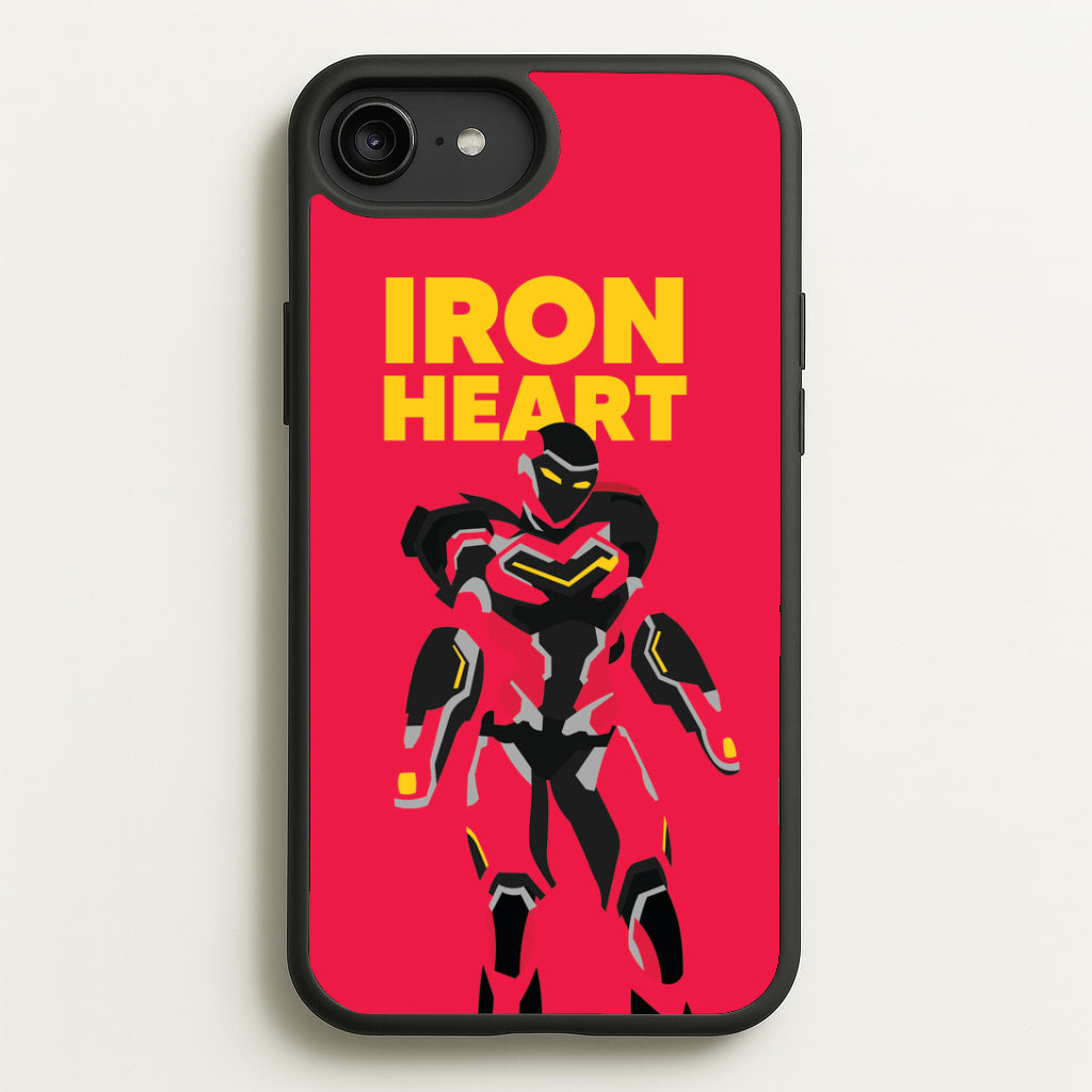Metal Heart Hero Standing iPhone 6 Plus / 7 Plus / 8 Plus Case