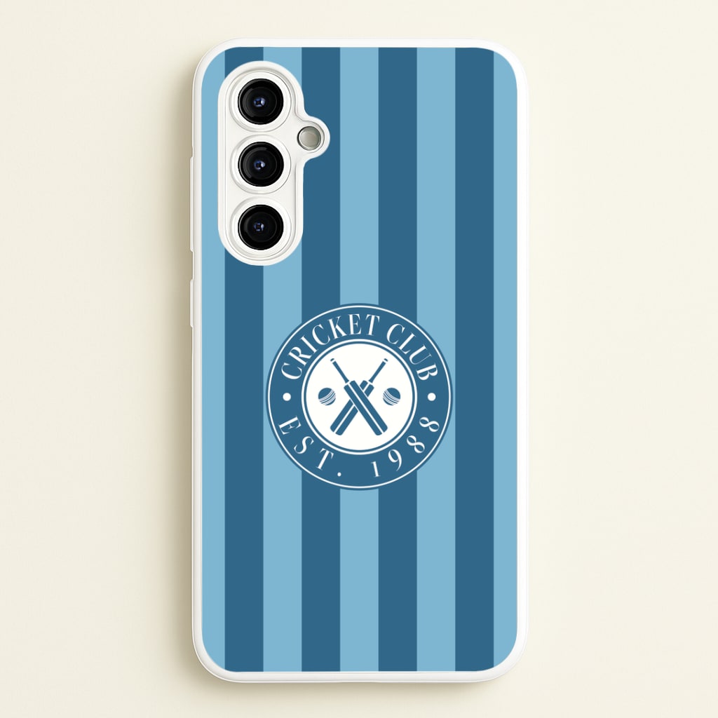 Stripey Cricket Badge Galaxy A54 Case