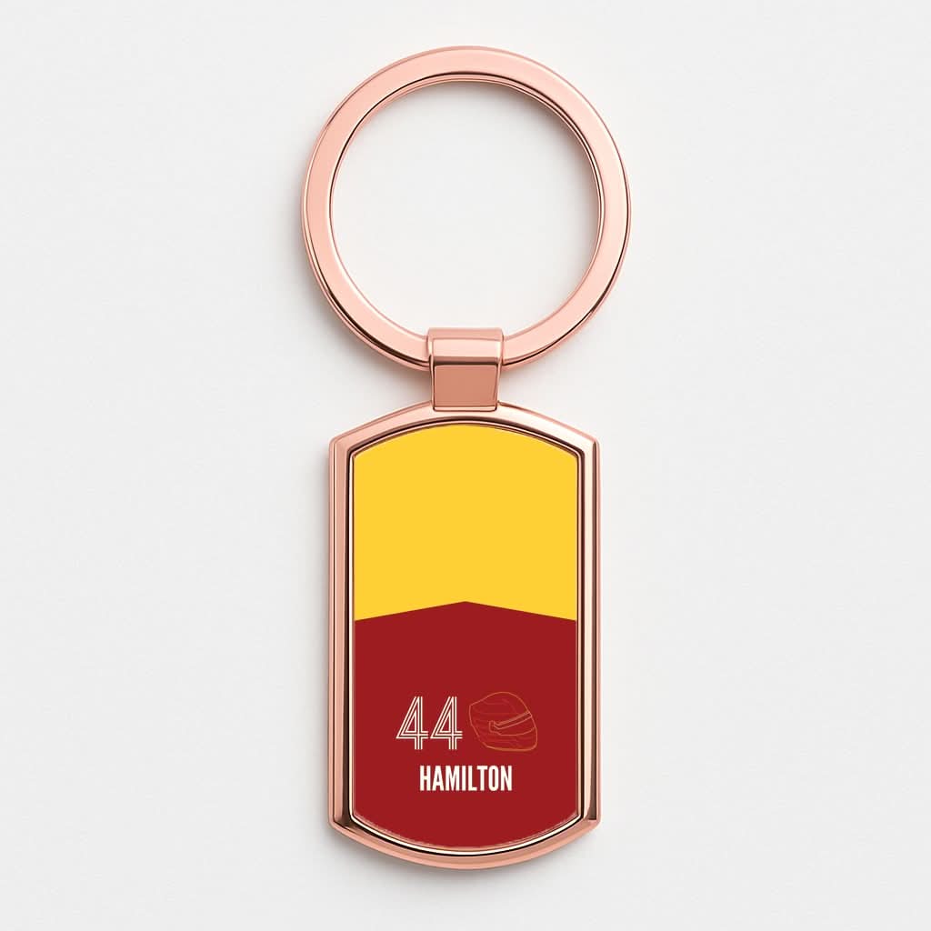 Hamilton Helmet 2026 Rose Gold Keyring