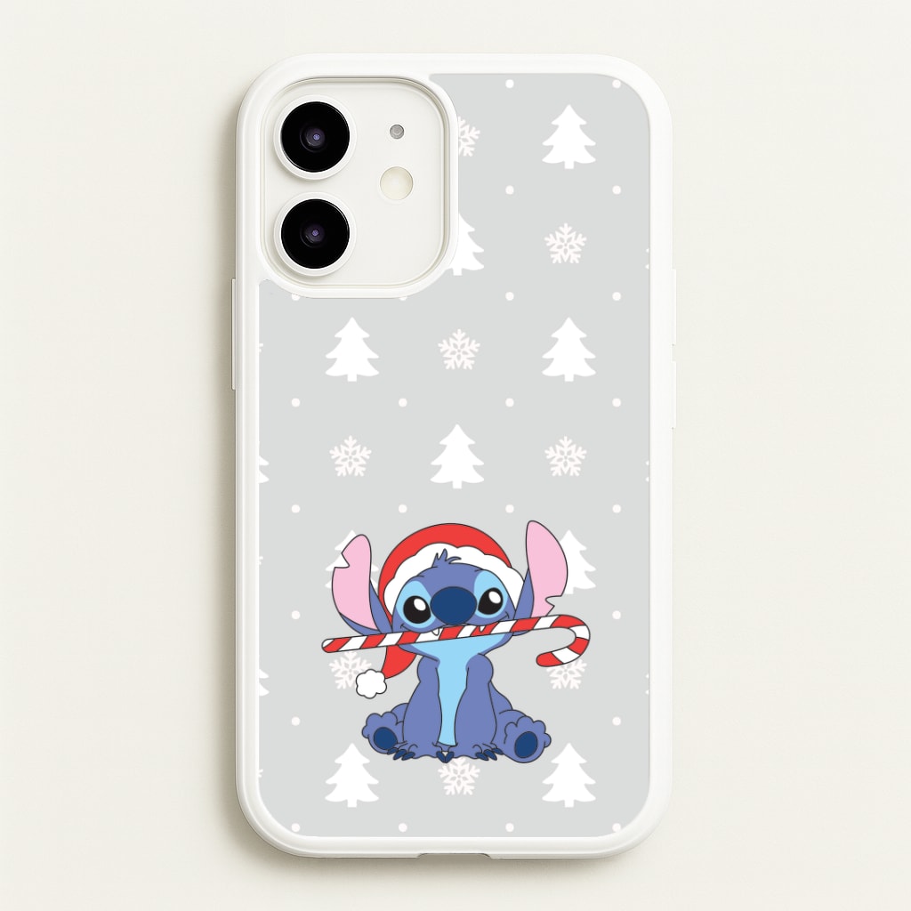 Cute Blue Alien Candycane iPhone 12 / 12 Pro Case