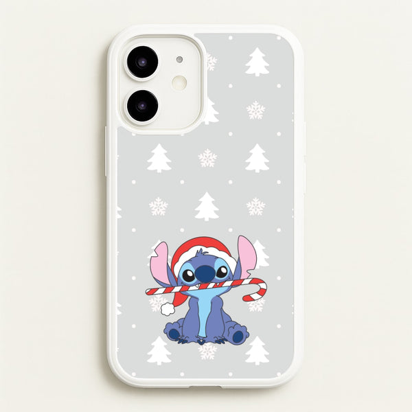 Cute Blue Alien Candycane iPhone 12 Mini Case
