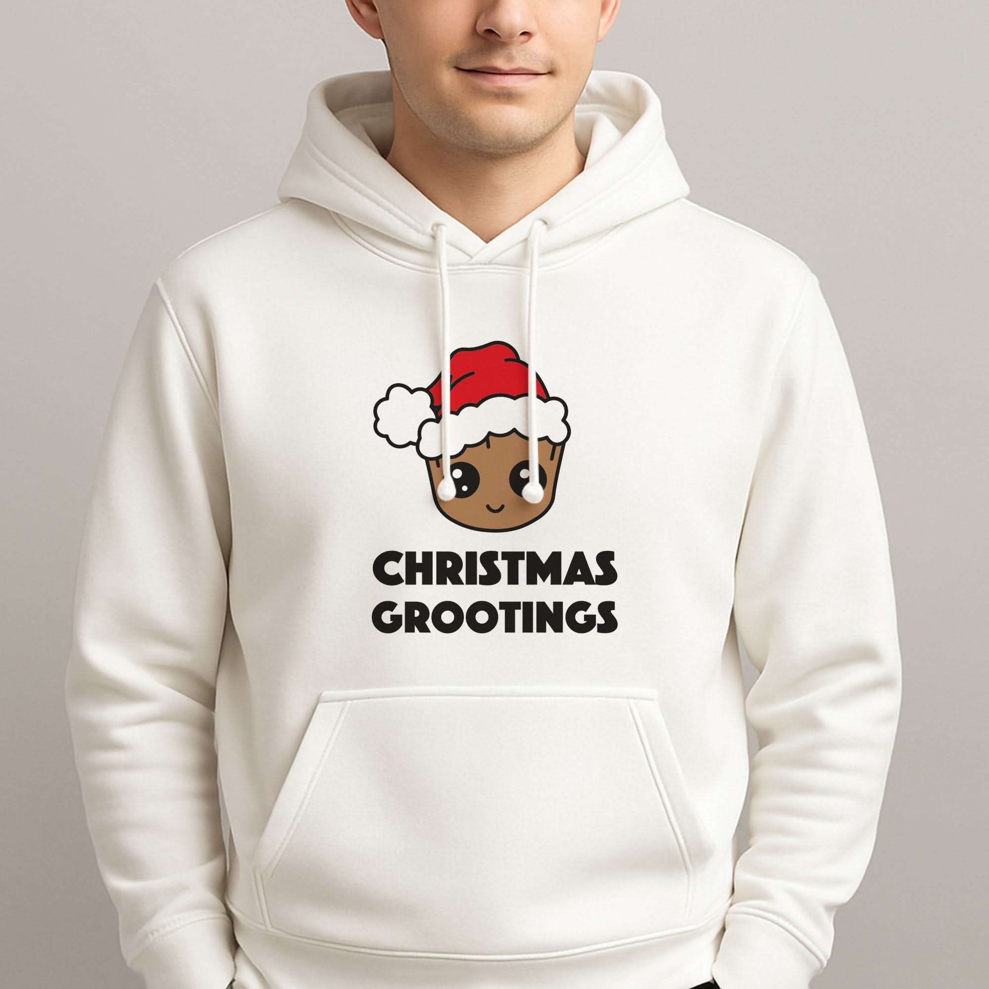 Christmas Grootings  Mens Hoodie
