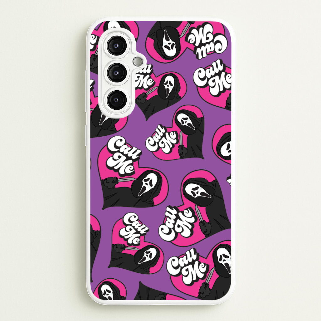 Call Me Heart Pattern Galaxy A14 Case