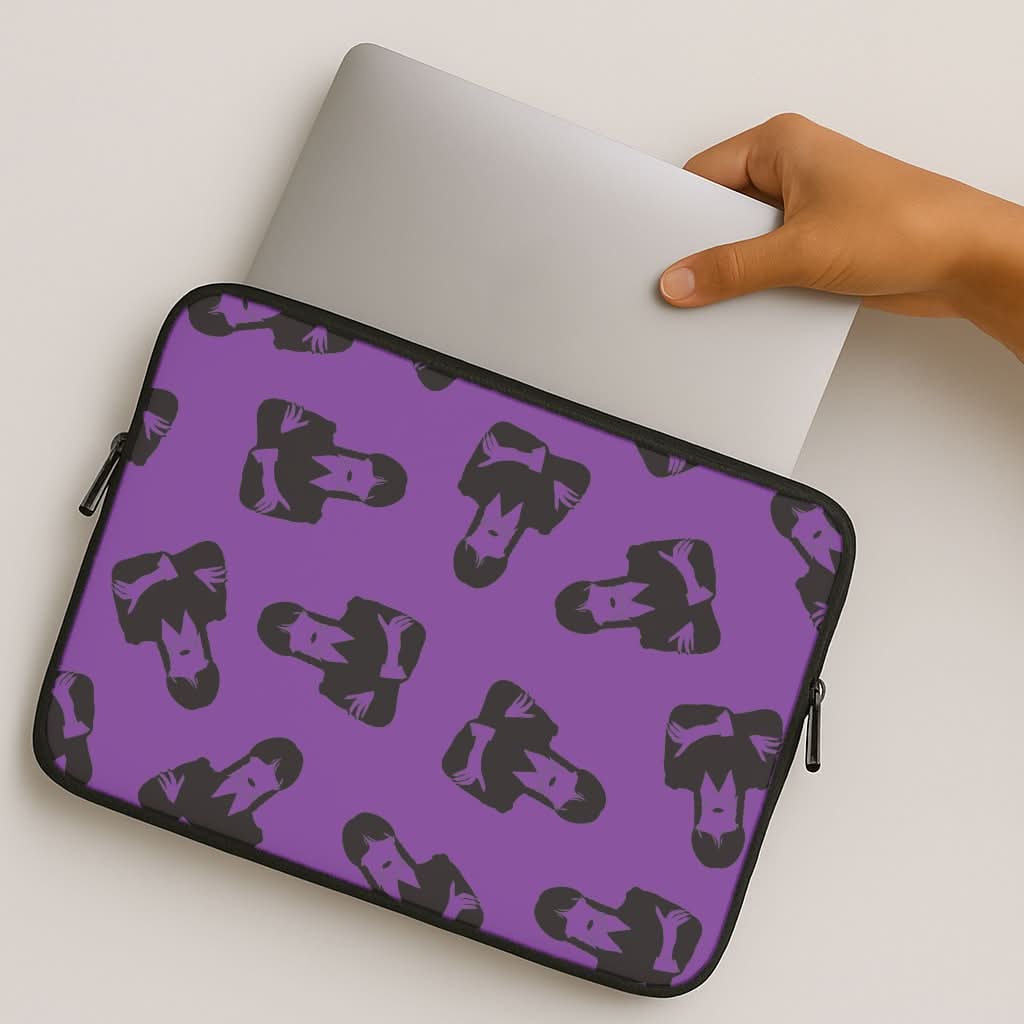 Addams Pattern MacBook Cover