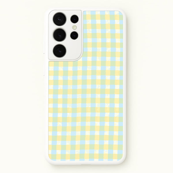 Lemonade Gingham Galaxy S21 Ultra Case