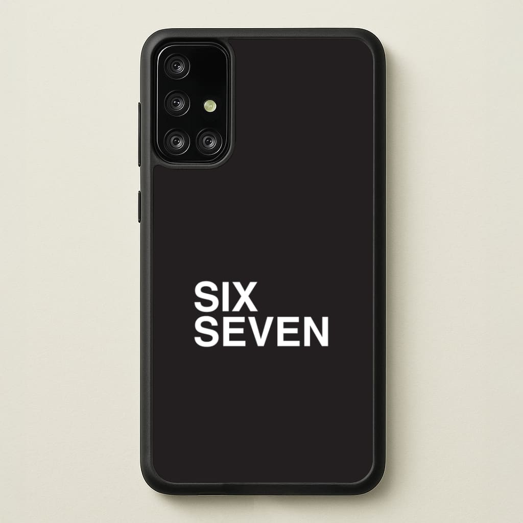 6 7 Black Galaxy A71 Case