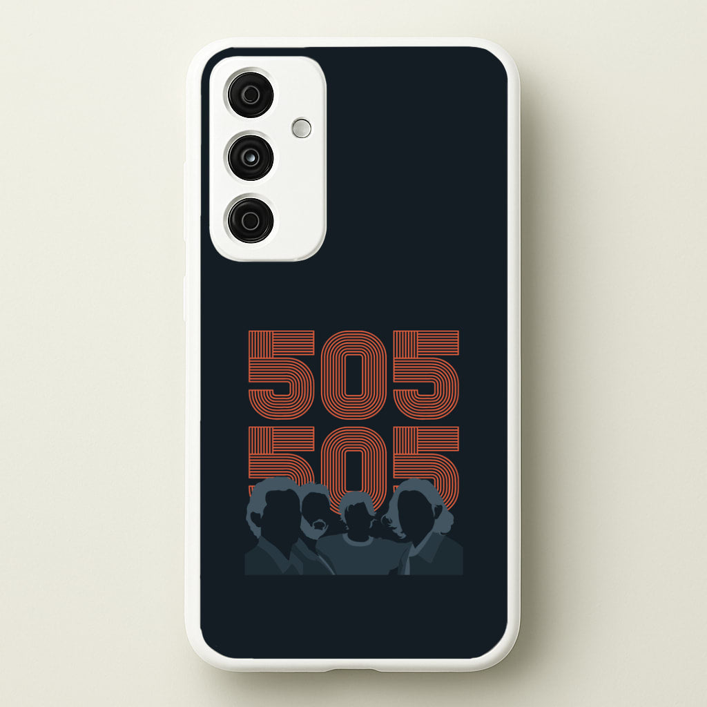 505 Band Members Dark Galaxy A55 Case