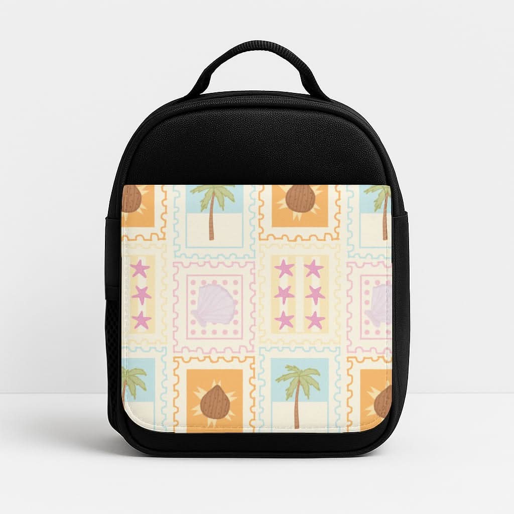 Tropical Stamps Insulated Lunch Bag