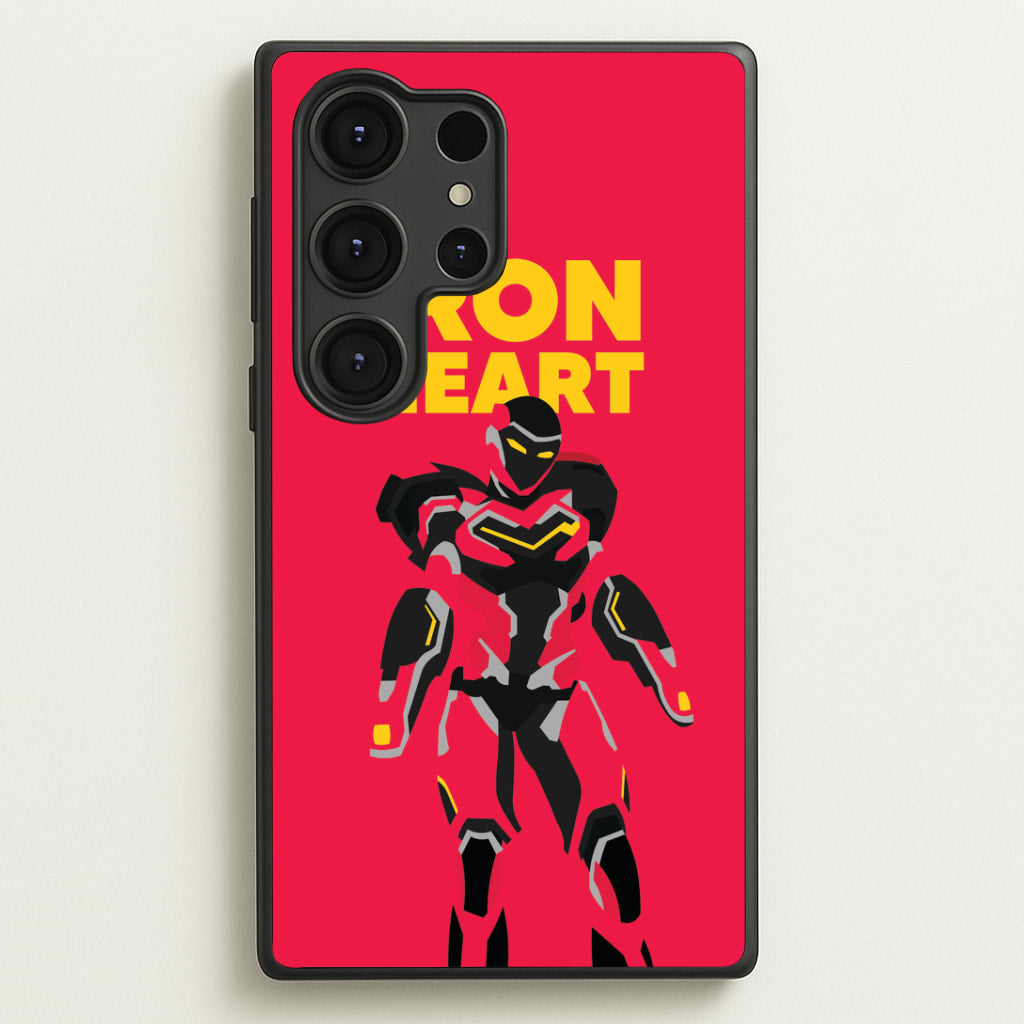 Metal Heart Hero Standing Galaxy S25 Ultra Case