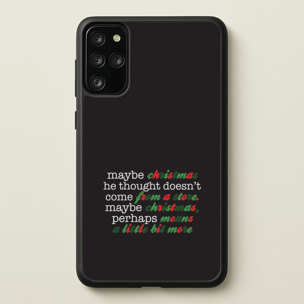 Green Creature Quote Galaxy S20 Plus Case