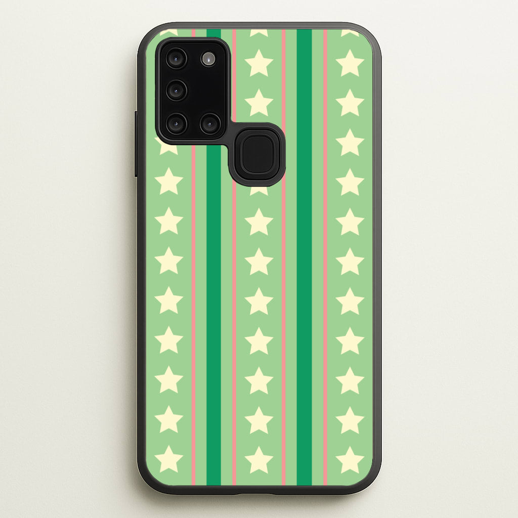 Stars And Stripes Christmas Pattern Galaxy A21s Case