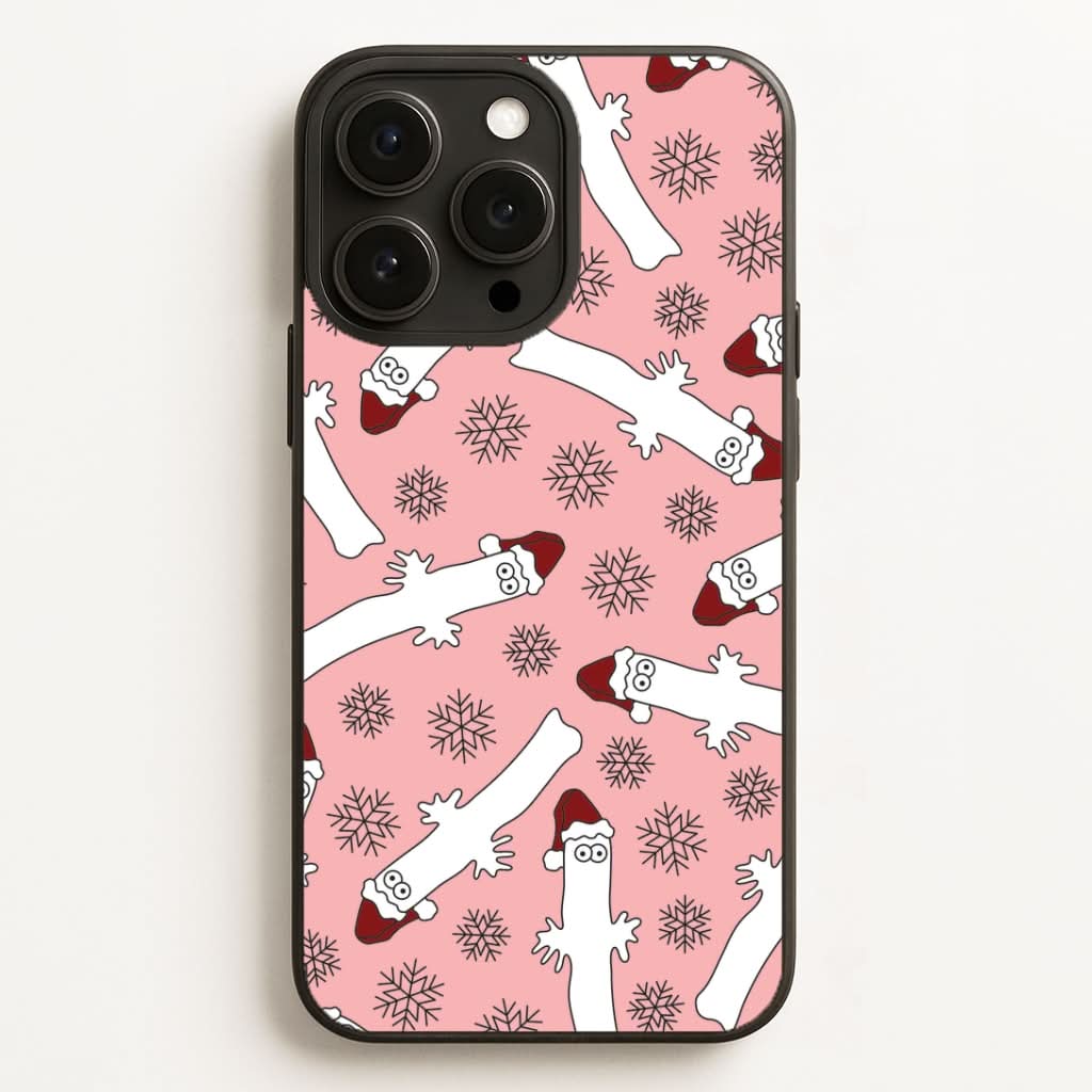 Wiggly Moom Xmas Hat Pattern Phone Case for Apple iPhone, Samsung Galaxy, Huawei and Google Pixel