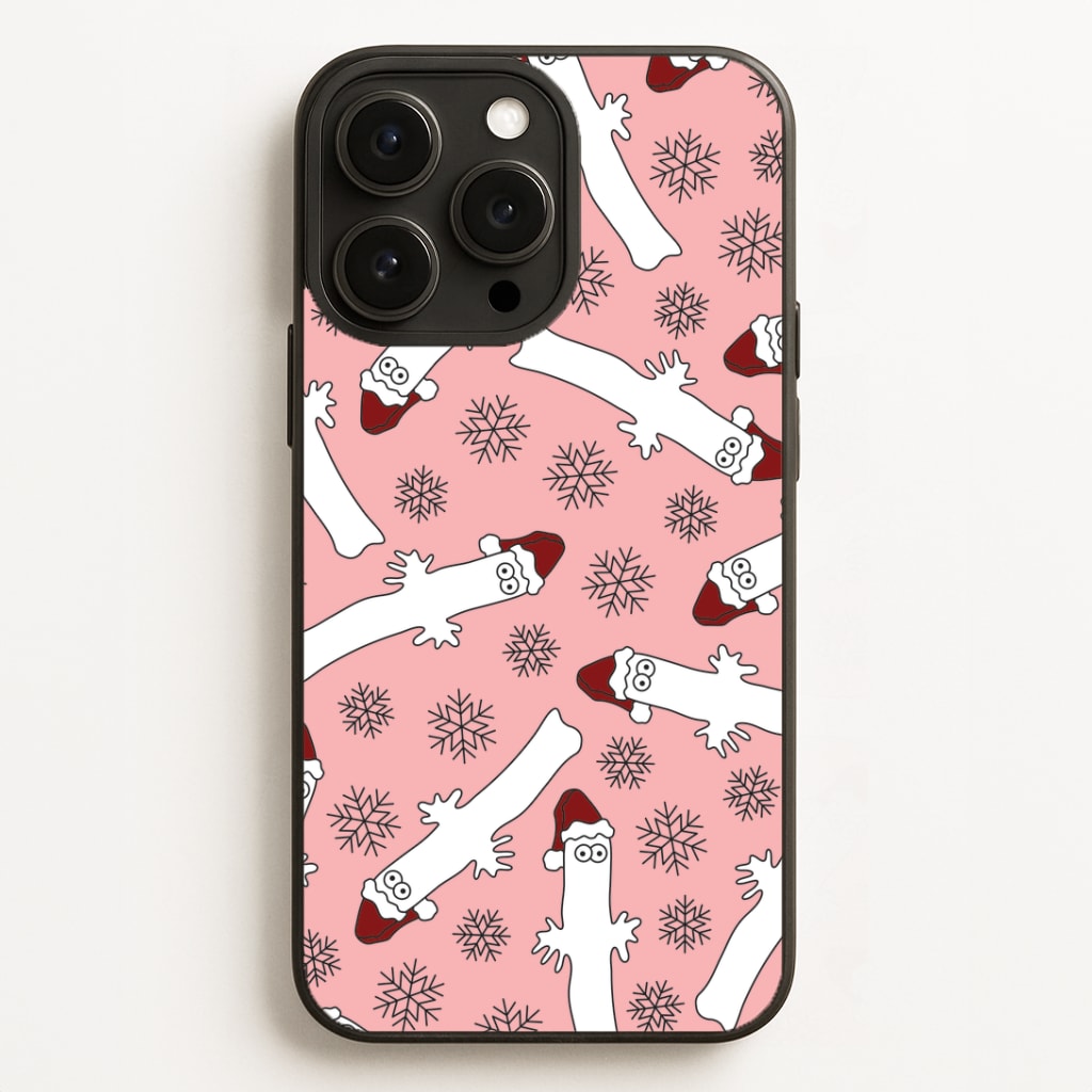 Wiggly Moom Xmas Hat Pattern iPhone 16 Pro Max Case