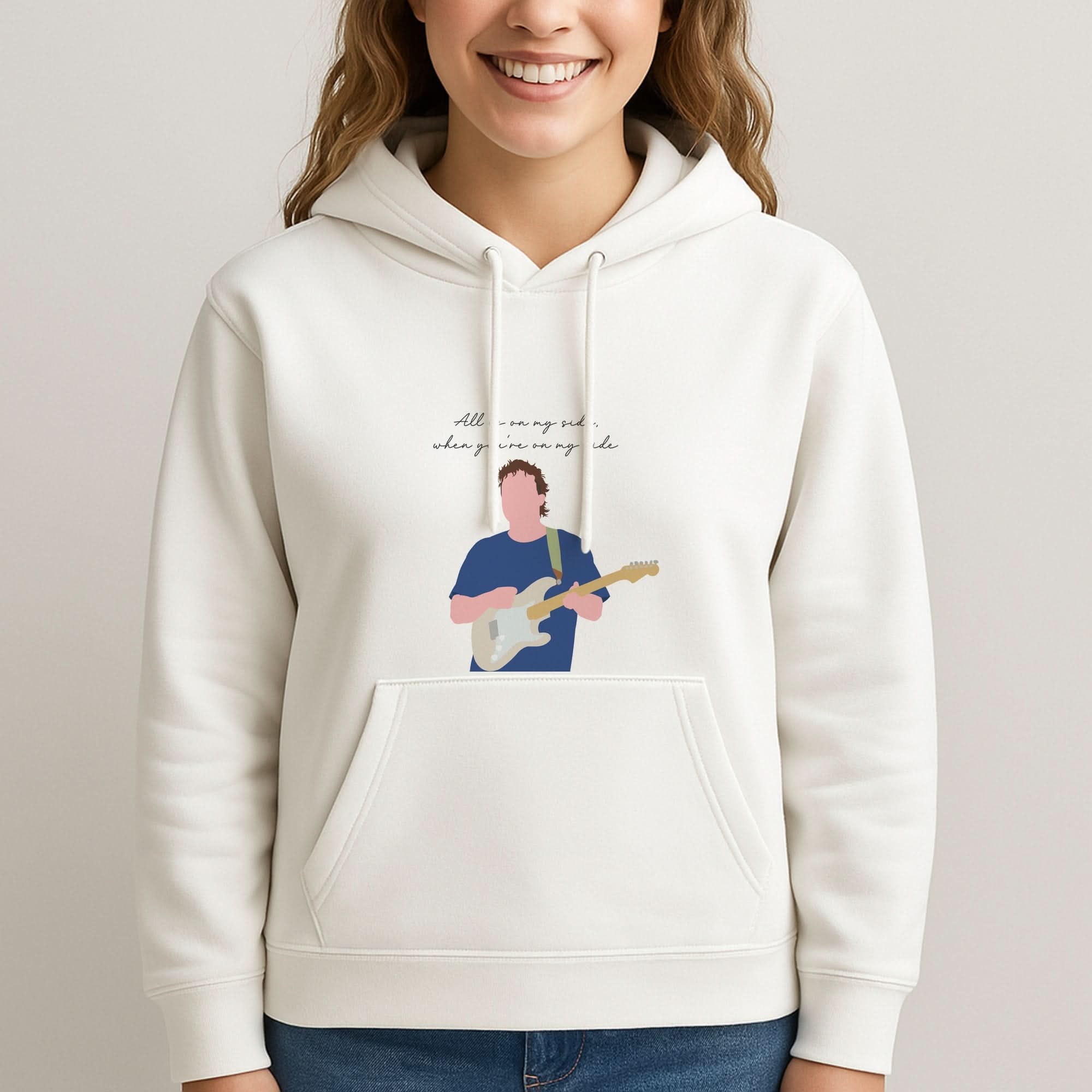 All Is On My Side Pink Womans Hooded Sweatshirt