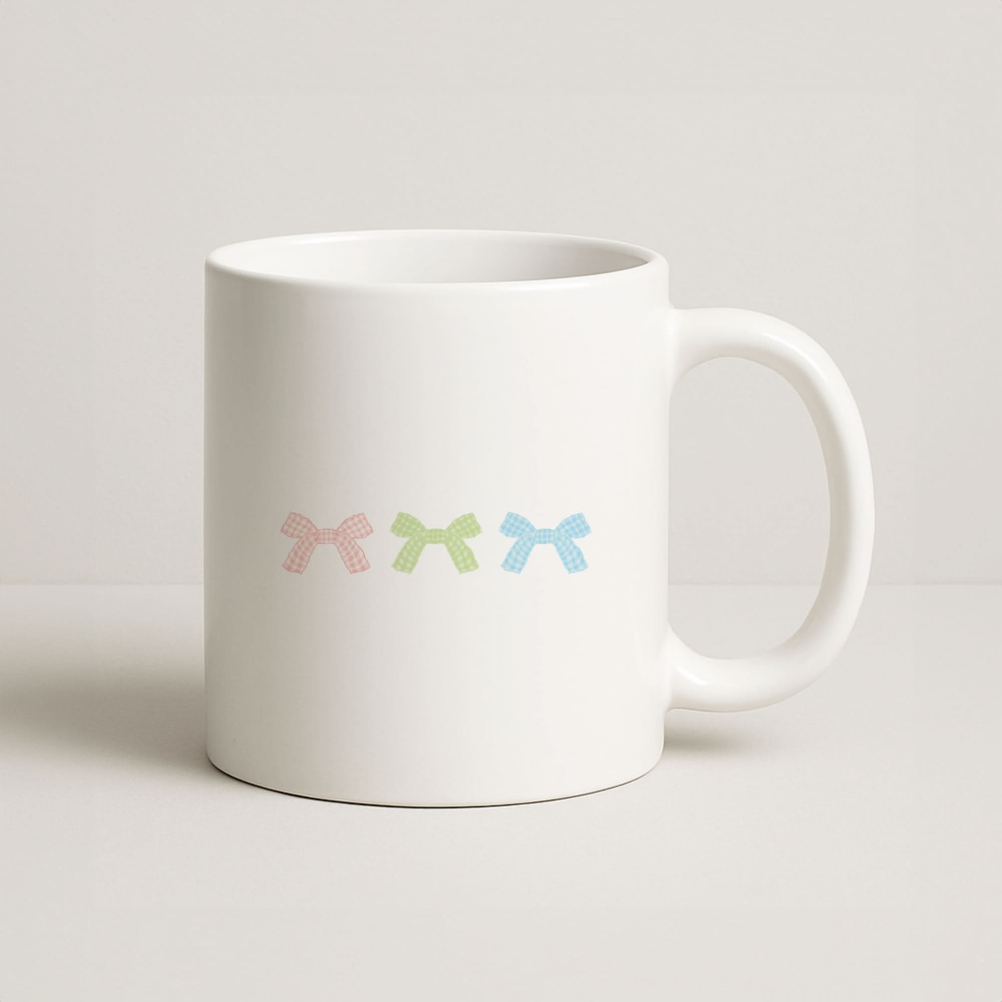 Gingham Ties Coffee Mug