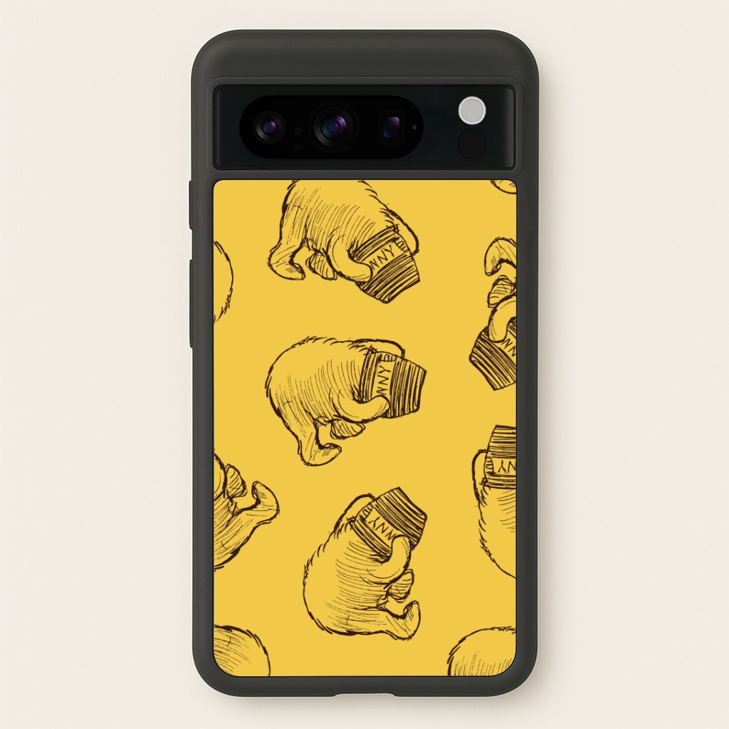 Winnie Honey Pot Pattern Google Pixel 8 Pro Case