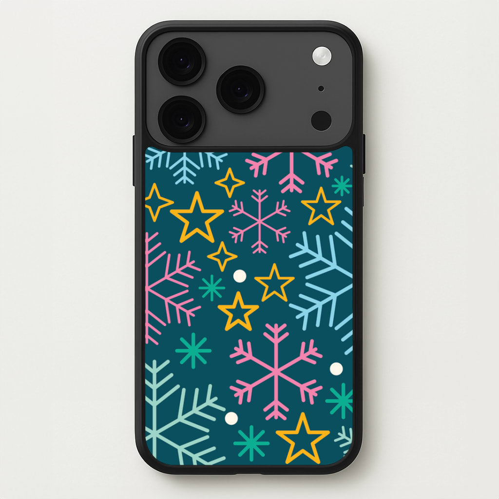 Colourful Christmas Symbols Pattern iPhone 17 Pro Case