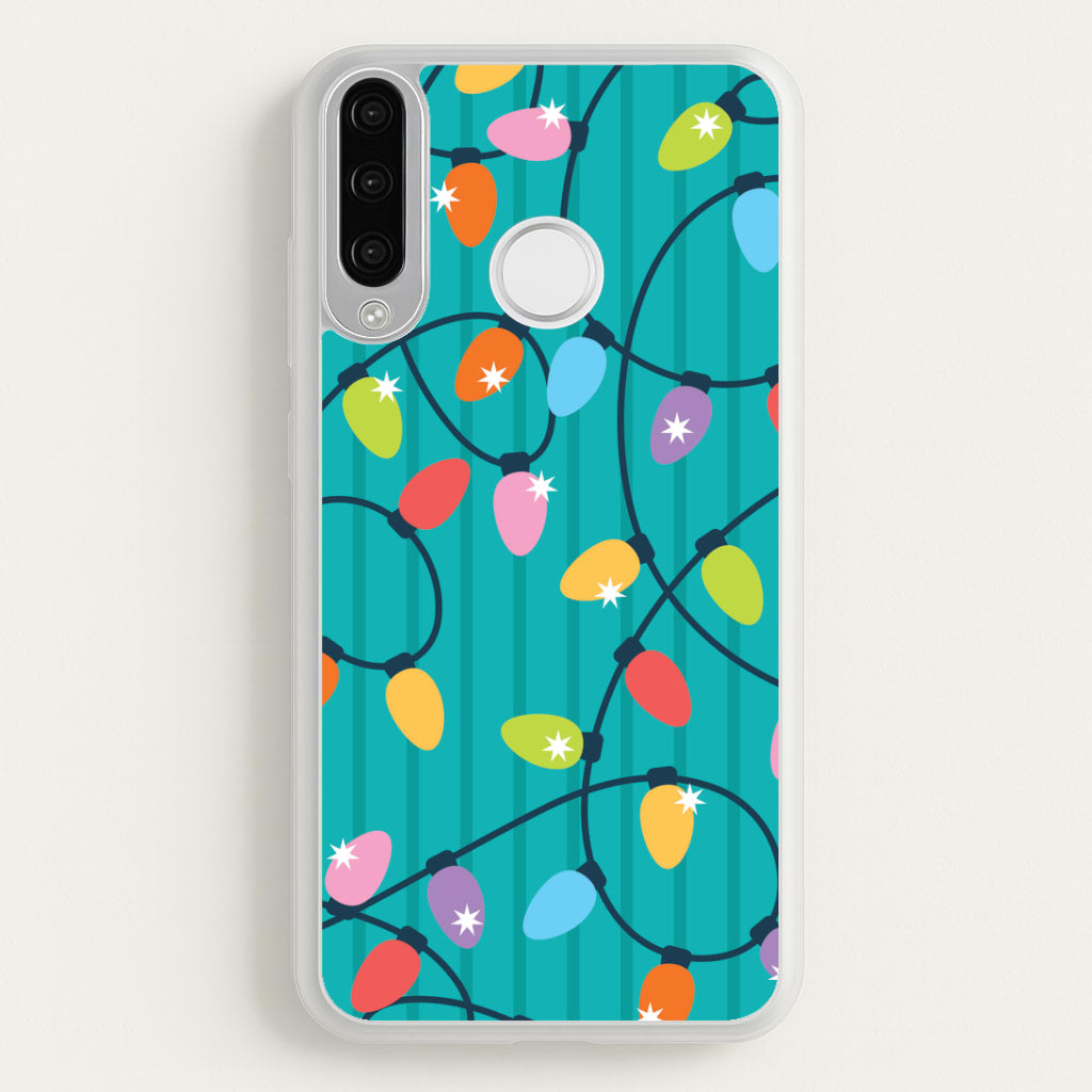 Funky Christmas Lights Pattern Huawei P30 Lite Case