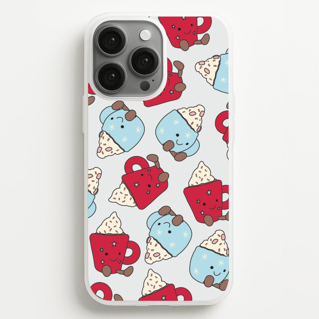 Christmas Drinks Plushies Pattern iPhone 13 Pro Max Case