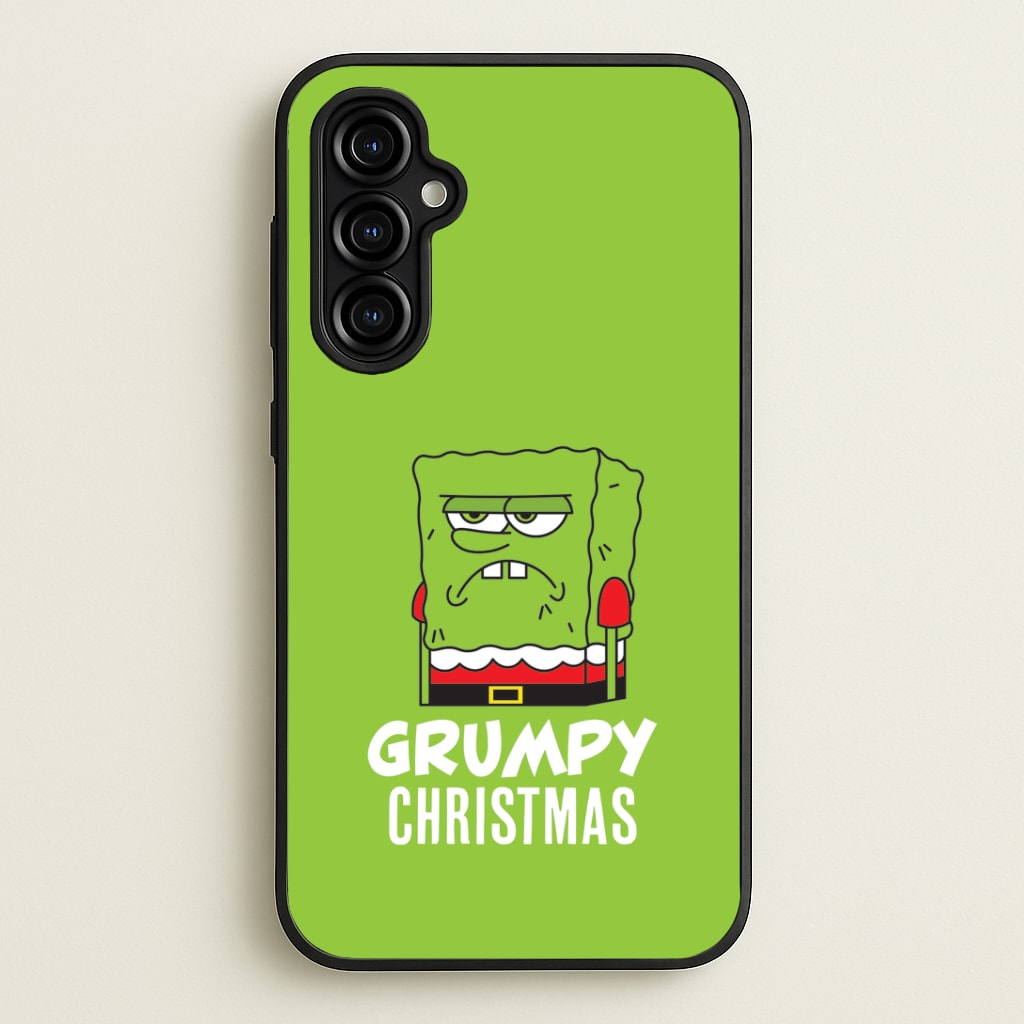 Grumpy Christmas Cartoon Sponge Galaxy A54 Case