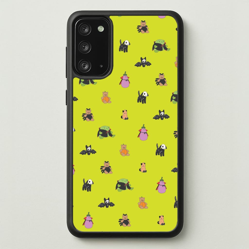 Halloween Plushies Pattern III - Halloween Galaxy Note 20 Case