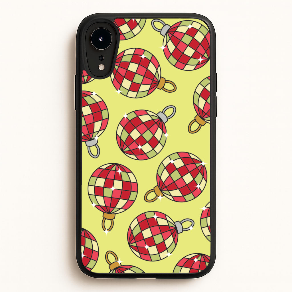 Disco Baubles Pattern iPhone XR Case