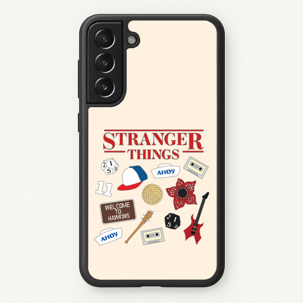 Stranger Things Cartoon Icons Galaxy S21 Plus Case