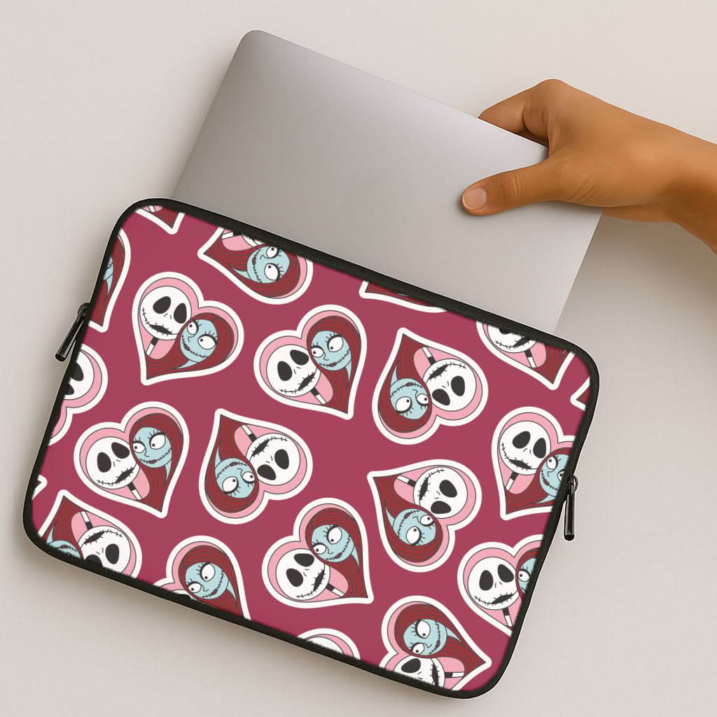 J And S Heart Pattern MacBook Cover
