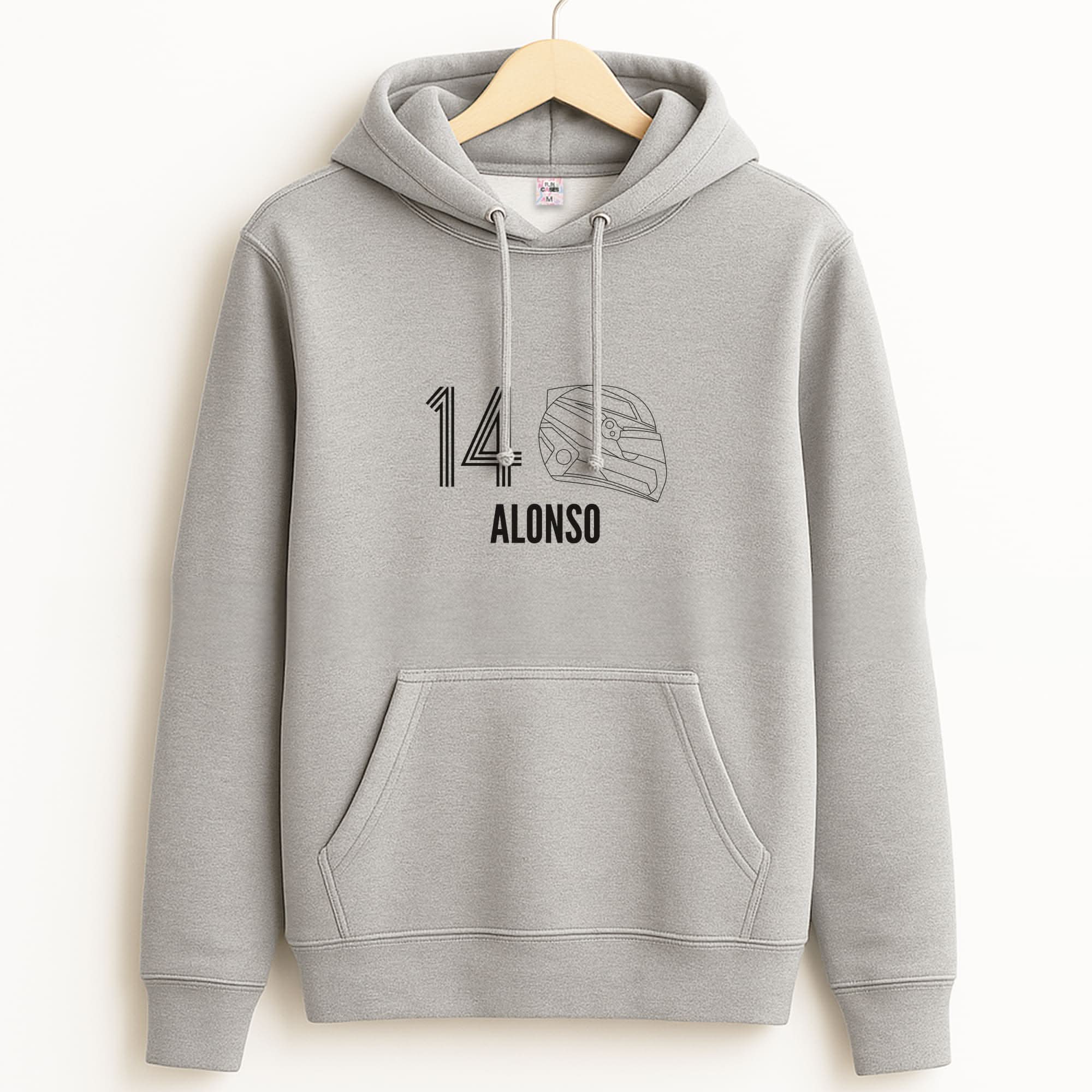 Alonso Helmet 2026 Unisex Grey Hoodie