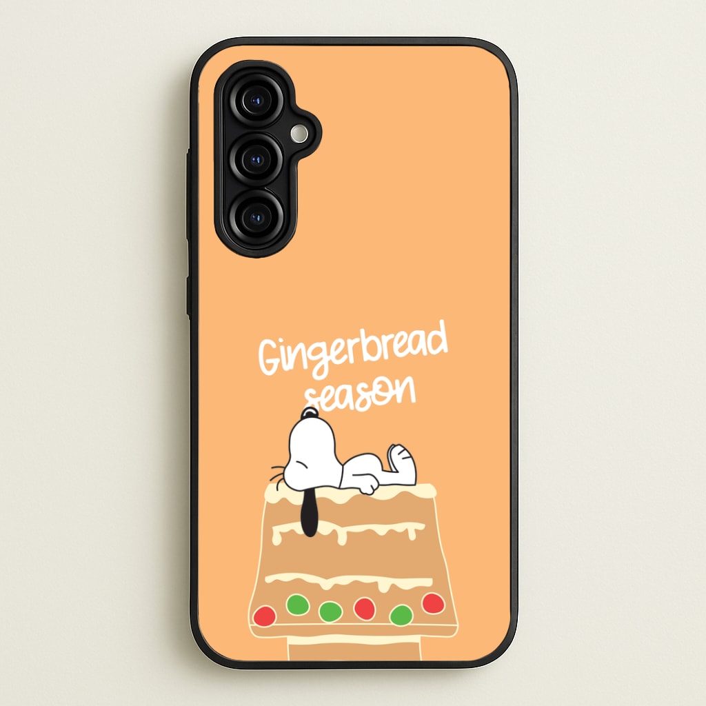 Cartoon Beagle Gingerbread House Galaxy A54 Case