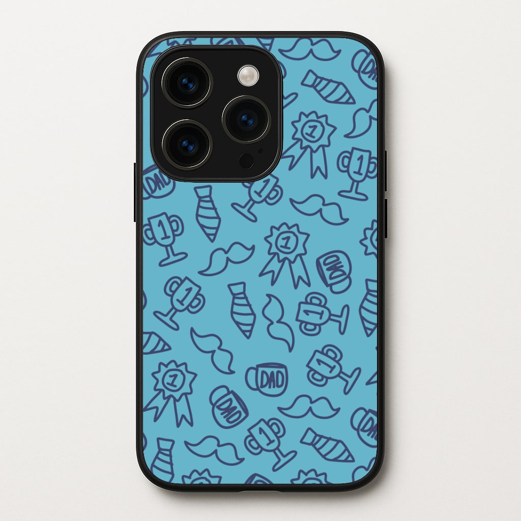 Dad Doodles Pattern iPhone 14 Pro Case