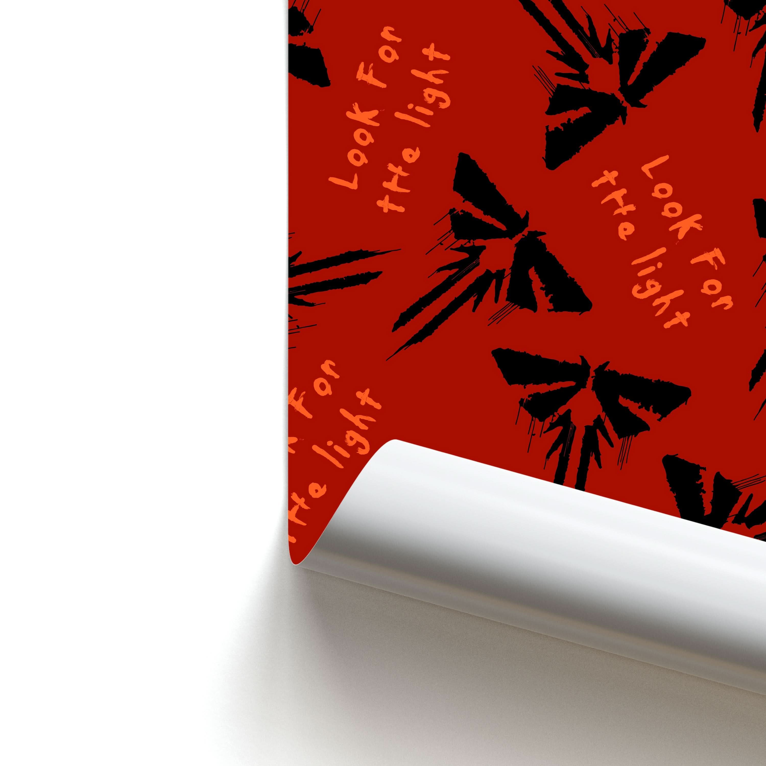 Look For The Light Firefly Pattern Poster