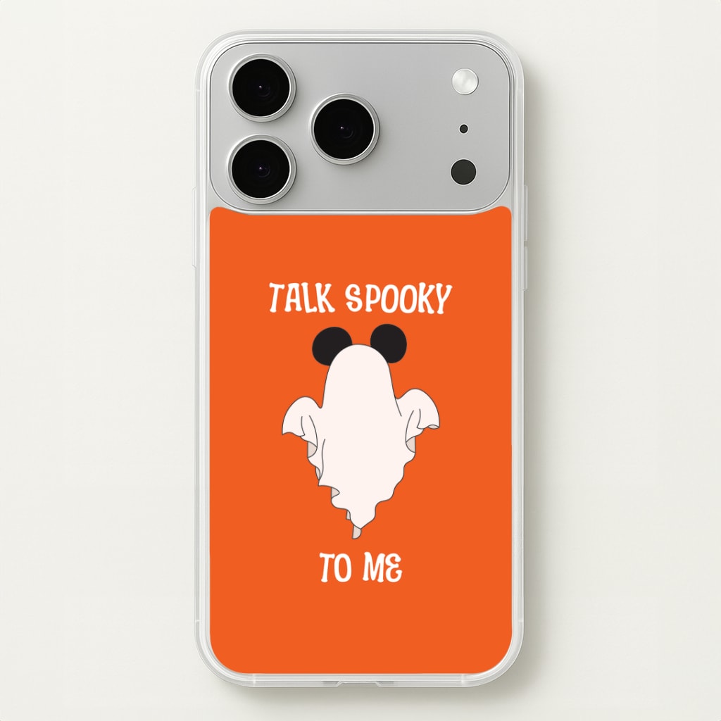 Talk Spooky To Me Mouse Ghost iPhone 17 Pro Case